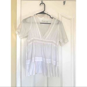 White Blouse by Foussy Cat in Small